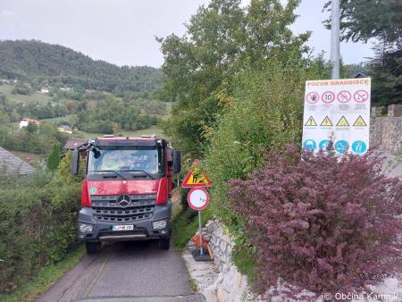 Izgradnja opornega zidu Markovo (2)